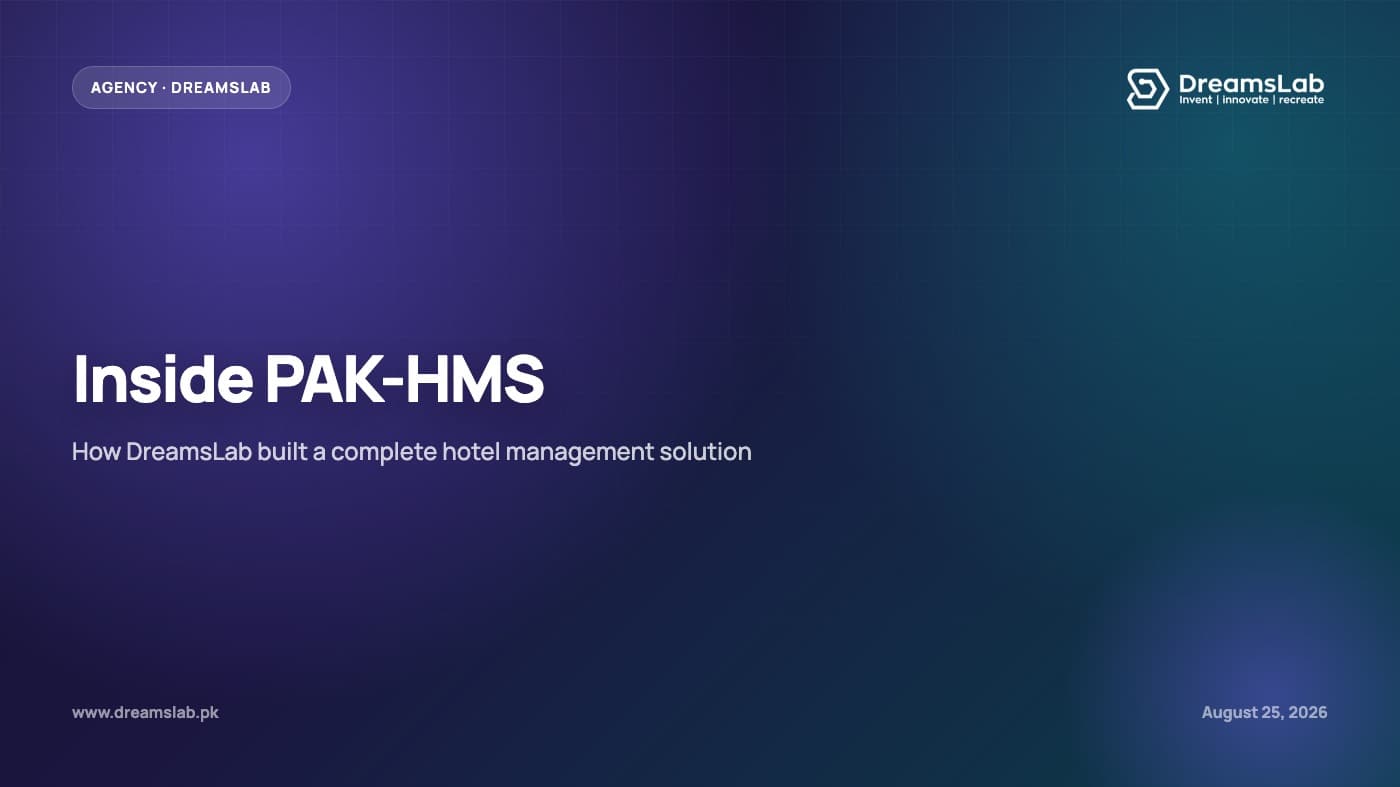 Inside PAK-HMS: How DreamsLab Built a Complete Hotel Management Solution