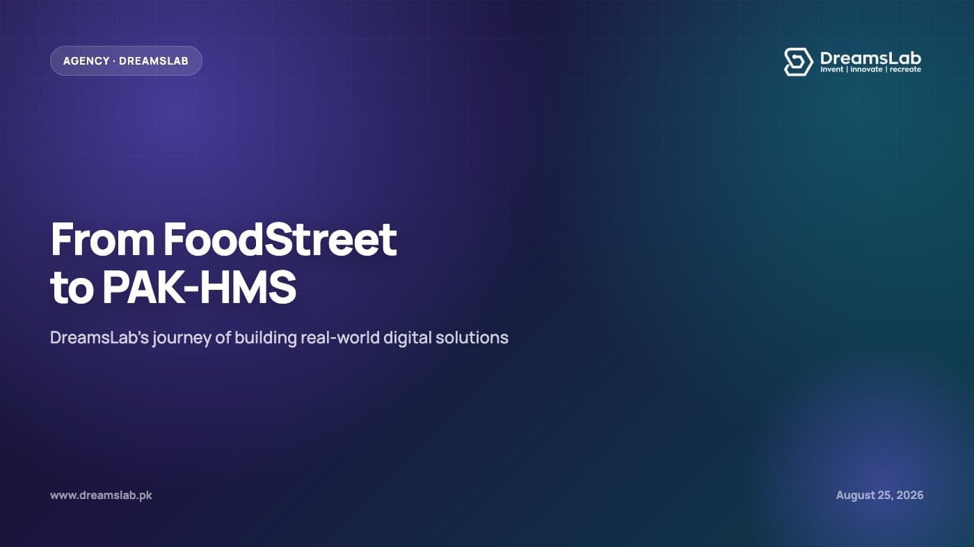 From FoodStreet to PAK-HMS: DreamsLab’s Journey of Building Real-World Digital Solutions
